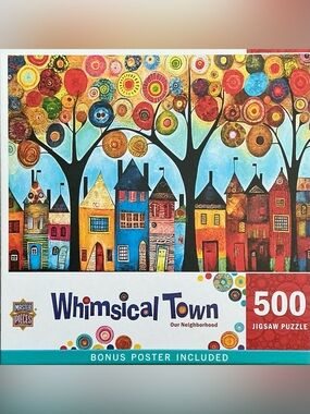 Masterpieces “Whimsical Town: Our neighborhood” 500 piece puzzle
